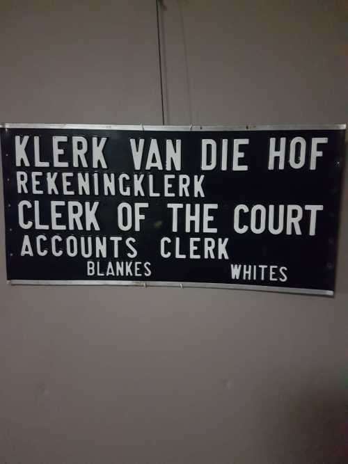 3 ORIGINAL APARTHEID SIGNS FROM OUR SAD PAST ( 58 X 30 CM )
