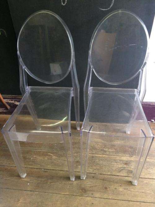 GHOST CHAIRS: PAIR OF CHAIRS