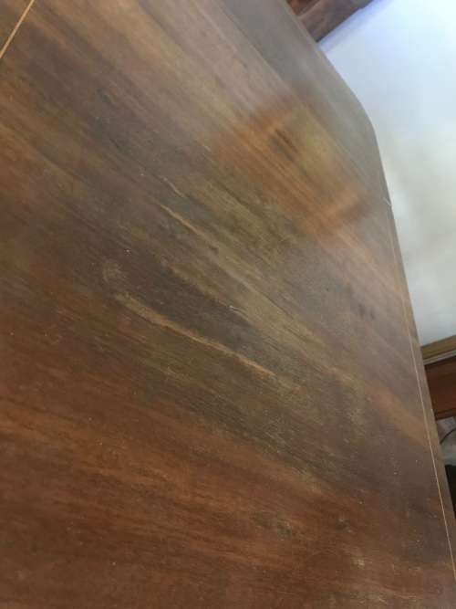GREAT VICTORIAN MAHOGANY DROPSIDE TABLE ON CASTORS ( 122x 60 x 74 cm )