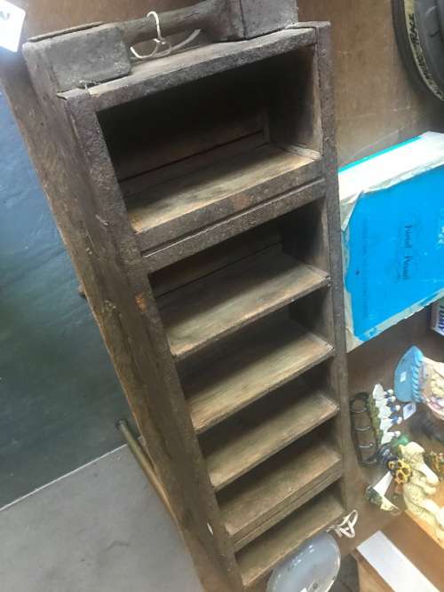 Vintage Wooden Brickmould  ( 95 x 28 x 12 cm )