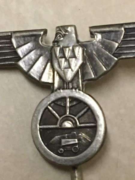 VERY RARE SILVER OSSEWA BRANDWAG PIN