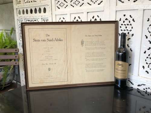 Africana:Die Stem van Suid Afrika circa 1918  ( 53 x 38 cm )