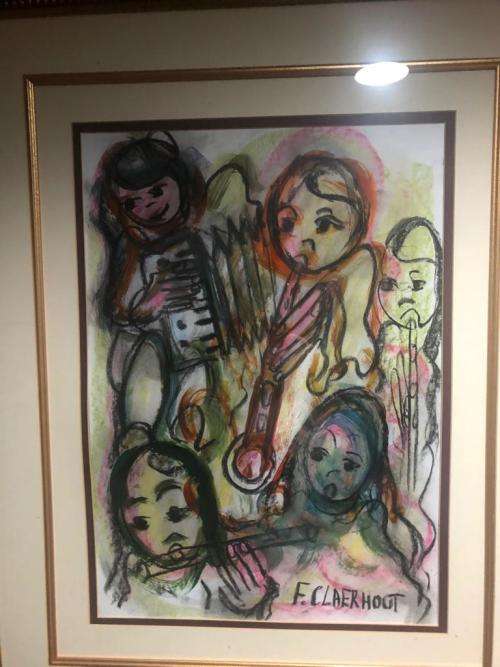 Claerhout Mixed Media from the 90s ( 60 x 40 cm without frame )