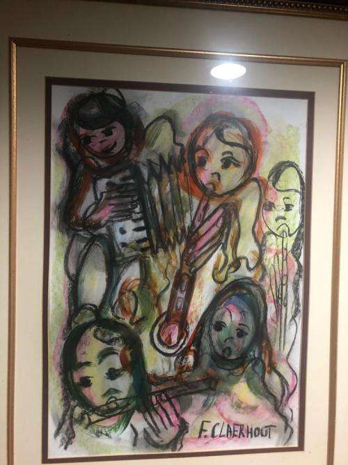 Claerhout Mixed Media from the 90s ( 60 x 40 cm without frame )