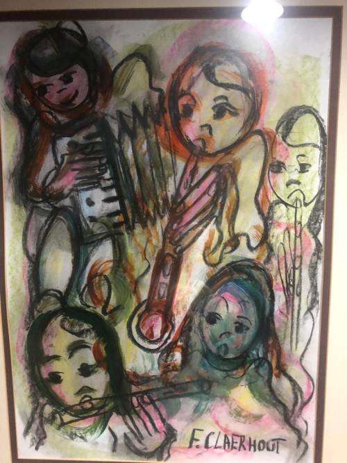 Claerhout Mixed Media from the 90s ( 60 x 40 cm without frame )