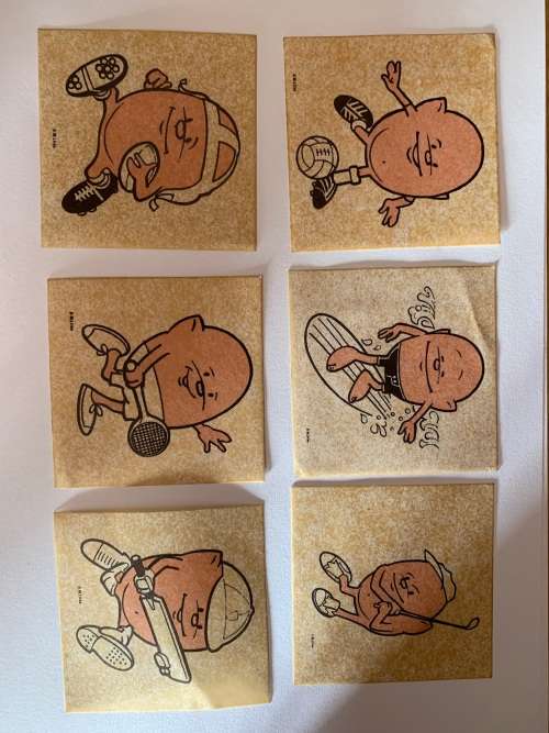 RARE SET OF TOTAL GALOOB STICKERS FROM THE 60's