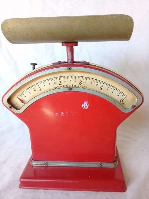 VINTAGE POSTAL SALTER SCALE IN GOOD CONDITION ( 23 X 20 X 10 CM )