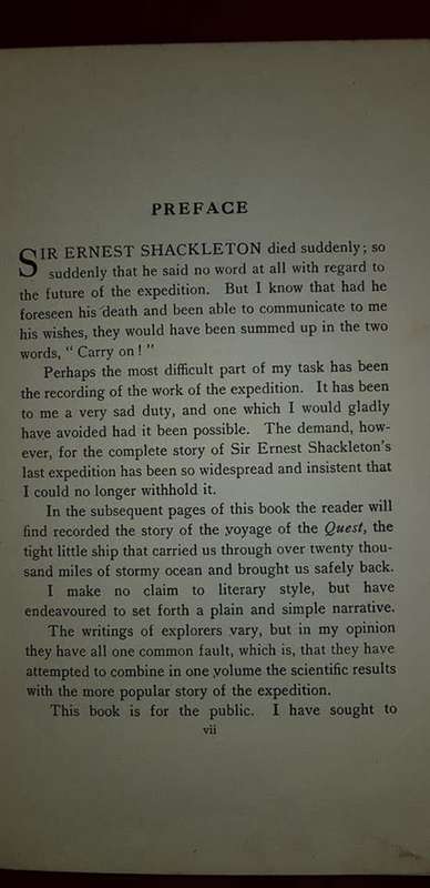 RARE BOOK: SCHAKELTON'S LAST VOYAGE: 1923 EDITION BY CASSEL & COMP.LTD