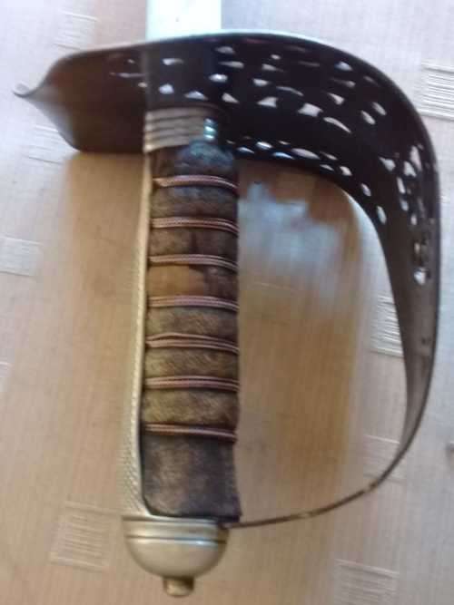 BRITISH CAVALRY SWORD WITH SCABBARD ( BOER WAR ERA)