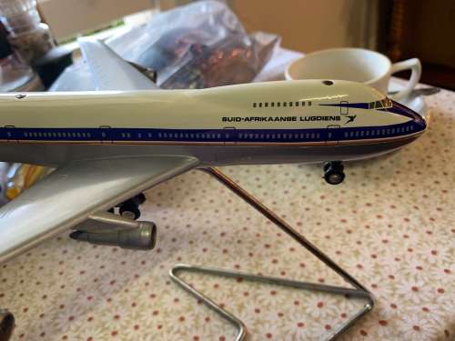 SCHUCO MODEL OF SAL PLANE ON STAND IN GOOD CONDITION ( 30 cm )