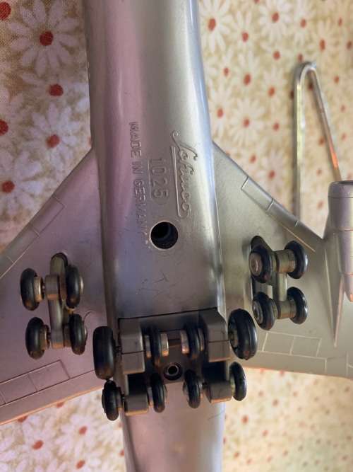 SCHUCO MODEL OF SAL PLANE ON STAND IN GOOD CONDITION ( 30 cm )
