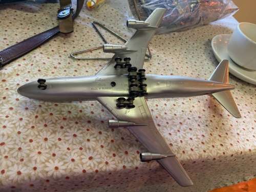 SCHUCO MODEL OF SAL PLANE ON STAND IN GOOD CONDITION ( 30 cm )