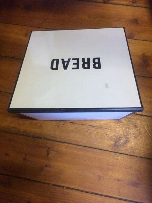 VINTAGE ENAMEL BREADBIN