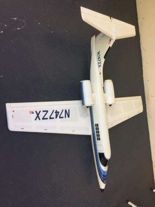 MODEL OF A LEAR JET ( 1480 WINGSPAN X 1440 LENGTH )