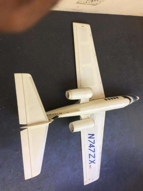 MODEL OF A LEAR JET ( 1480 WINGSPAN X 1440 LENGTH )