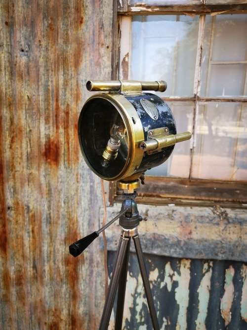 WW11 Lucas Ships Longrange Signal Lamp converted