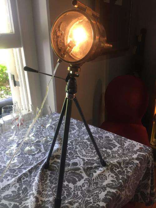 WW11 Lucas Ships Longrange Signal Lamp converted