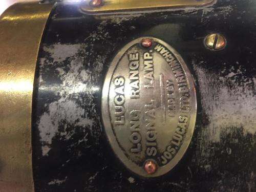 WW11 Lucas Ships Longrange Signal Lamp converted