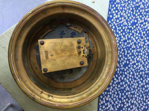 BRASS SHIPS CLOCK ( NOT WORKING)