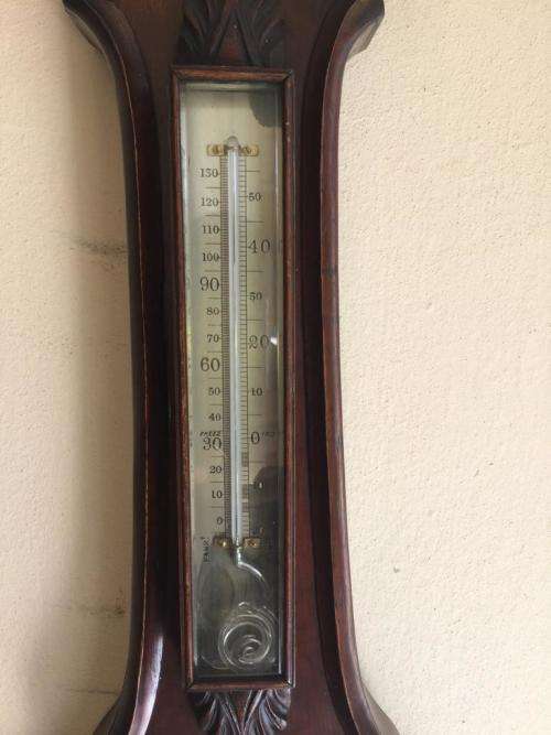 Vintage Mahogany Barometer ( 100 x 32 cm )