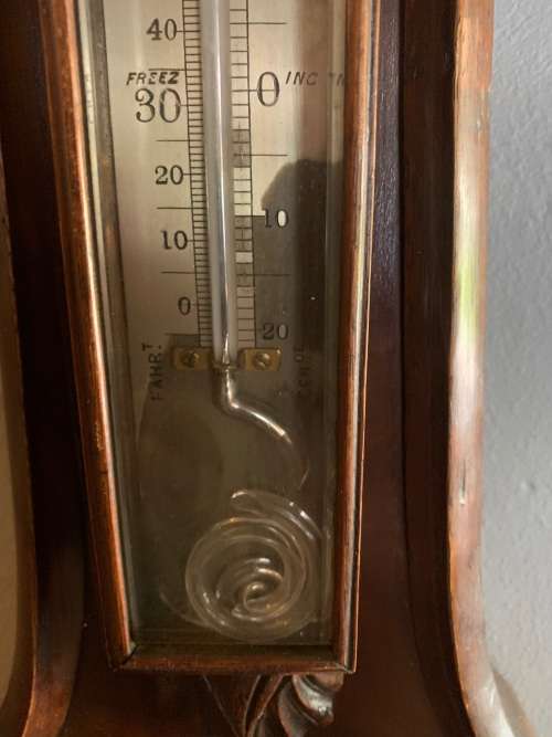 Vintage Mahogany Barometer ( 100 x 32 cm )