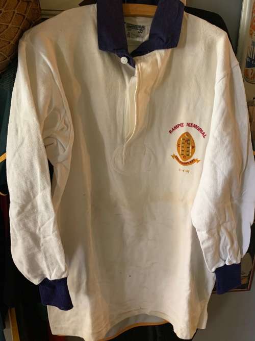 Rugby Jersey: Rampie Stander Memorial Match Worn Jersey no 1.