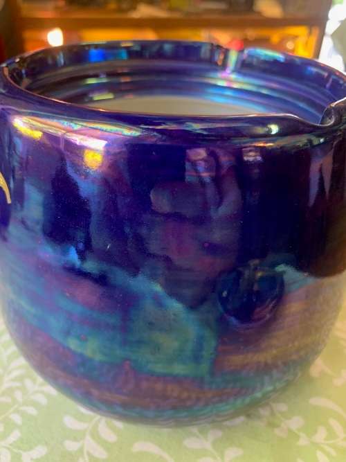 RARE CROWN DEVON TOBACCO JAR IN GOOD CONDITION ( 14 CM )