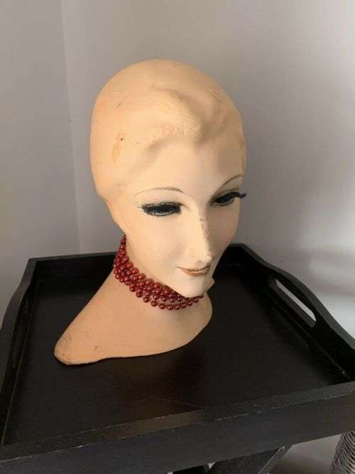 VINTAGE ART DECO MANNEQUIN HEAD