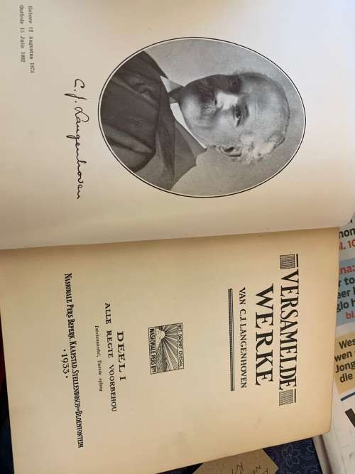 Langenhoven Versamelde Werke : Bruin Stel