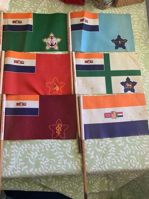 Set of Vintage SADF Desk Flags