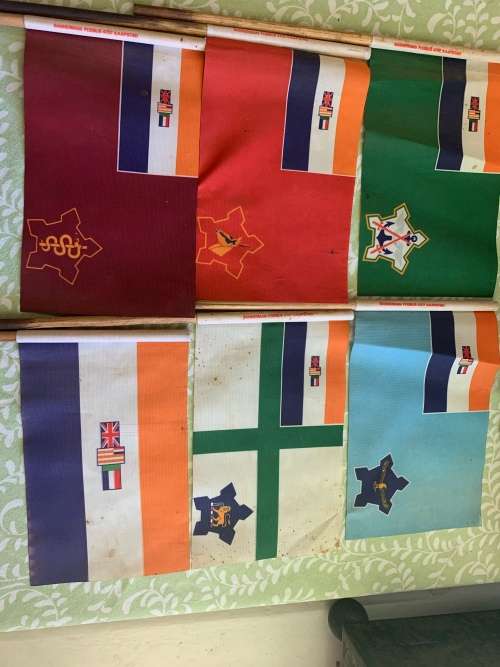 Set of Vintage SADF Desk Flags