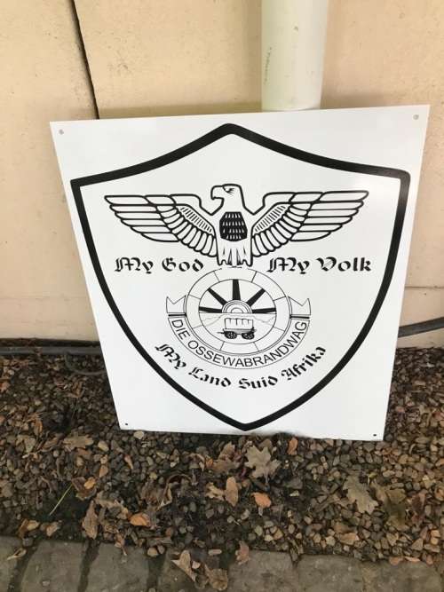 Ossewa Brandwag Repro Metal Sign ( 60 x 50 cm )