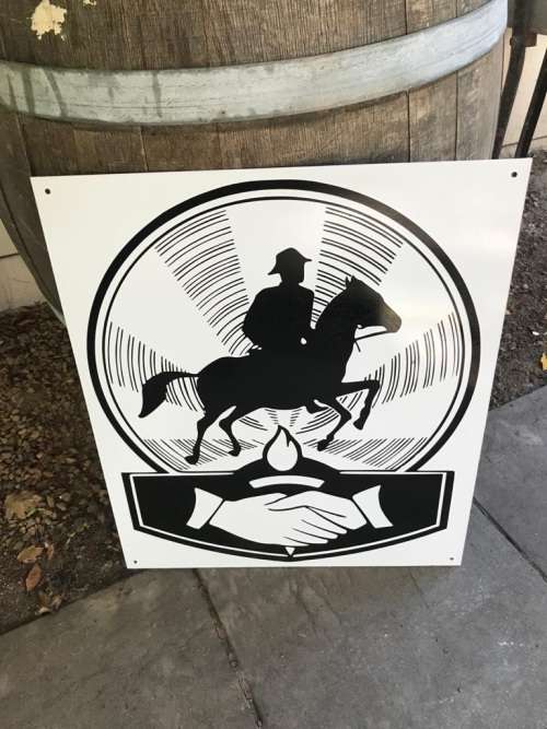 Rapportryers Reproduction Metal Sign ( 60 x 50 cm )