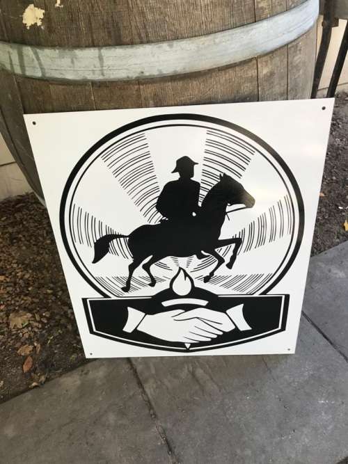 Rapportryers Reproduction Metal Sign ( 60 x 50 cm )