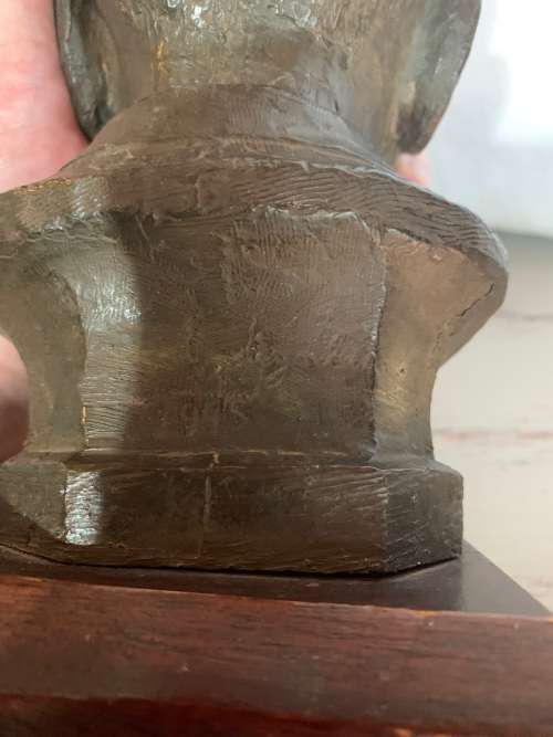 BRONZE BUST OF JAN F.E CELLIERS BY COERT STEYNBERG ( 22 CM)