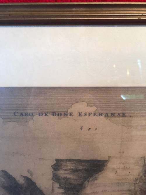 Rare Vintage Lithograph of Cape Town (63 x 48 cm )