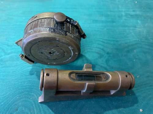 Vintage Brass Compass and Dumpy Level