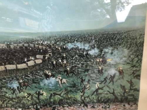 DIE SLAG VAN BLOEDRIVIER  FRAMED PRINT (113 X 72 CM )