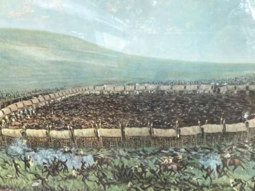 DIE SLAG VAN BLOEDRIVIER  FRAMED PRINT (113 X 72 CM )
