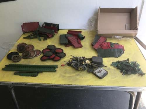 Vintage Meccano Building Pieces