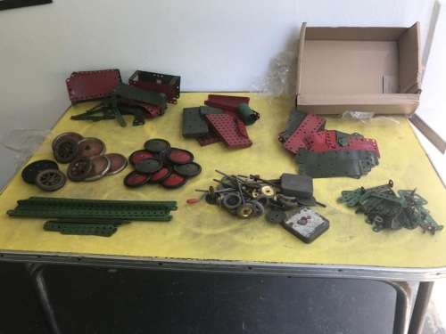 Vintage Meccano Building Pieces