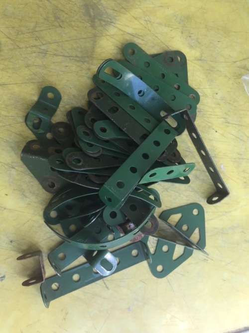 Vintage Meccano Building Pieces