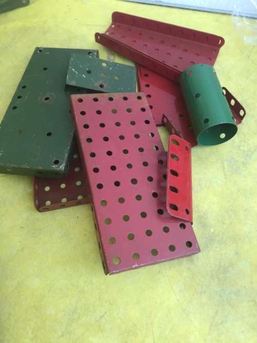Vintage Meccano Building Pieces