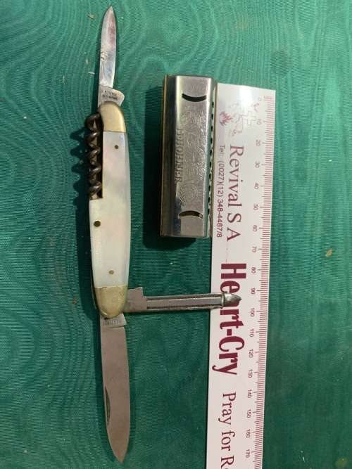 Vintage Collection: Pocket Knife and Harmonica