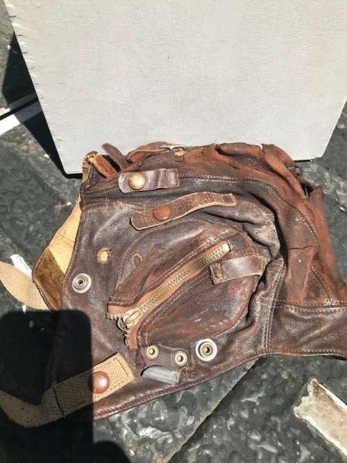 RAF Leather Pilots Helmet