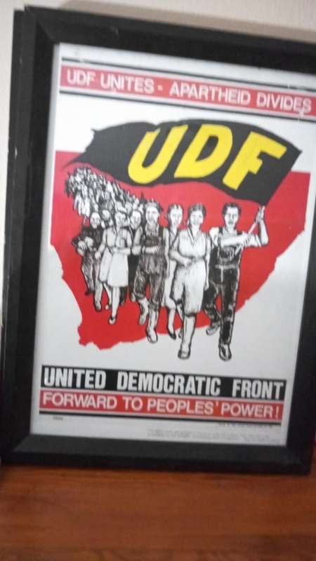 Apartheid Struggle Posters: Pair of UDF Posters ( 46 x 34 cm )
