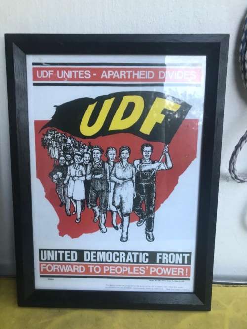 Apartheid Struggle Posters: Pair of UDF Posters ( 46 x 34 cm )