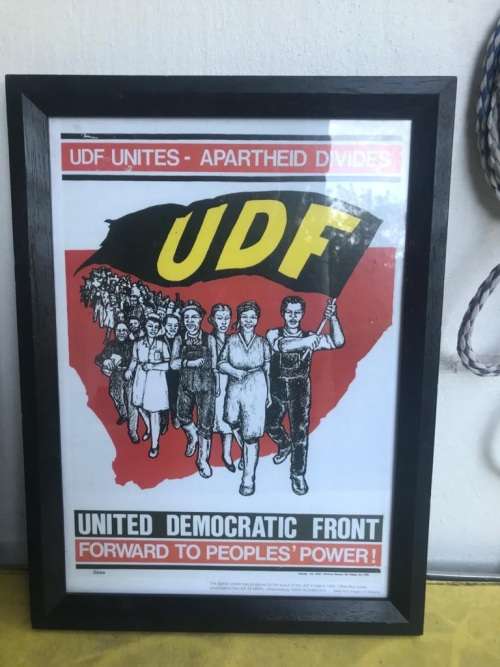 Apartheid Struggle Posters: Pair of UDF Posters ( 46 x 34 cm )