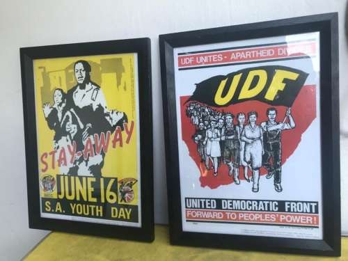 Apartheid Struggle Posters: Pair of UDF Posters ( 46 x 34 cm )