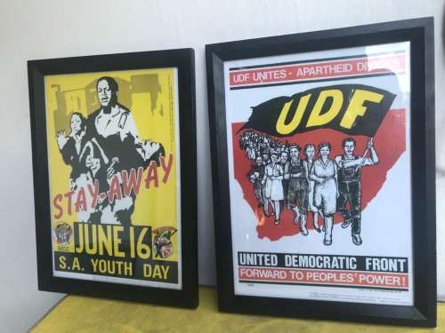 Apartheid Struggle Posters: Pair of UDF Posters ( 46 x 34 cm )